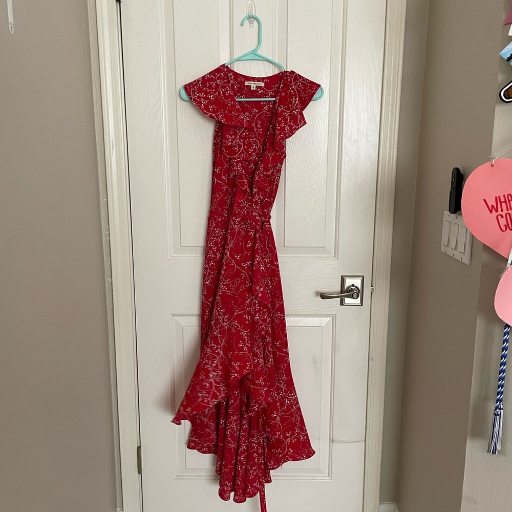 Red Atalier Max wrap dress
